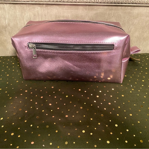 NWT Rae Dunn Cosmetics Bag Purple - Picture 3 of 4
